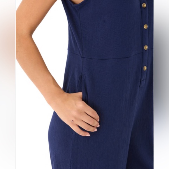 Thread 4 Thought Livvie Smocked Jersey Jumpsuit - Picture 2 of 2